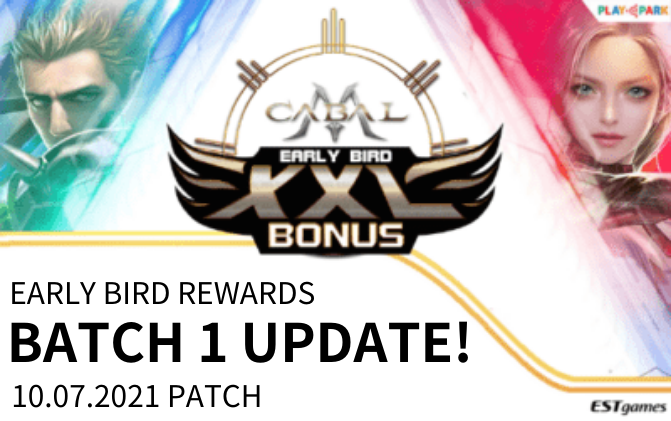Early Bird Pre-Registration Bonus Batch 1.1