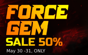 Month End 50% Forcegem Sale
